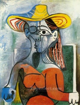 Busto de Mujer con Sombrero 1962 Cubismo Pablo Picasso Pinturas al óleo